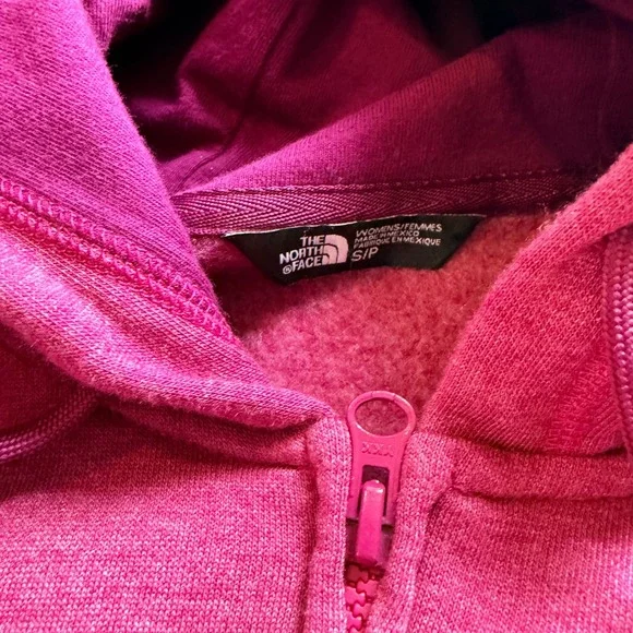 The North‎ Face Womens Pink Stay Wild Zip Up Hoodie Sweatshirt S P - Picture 3 of 6